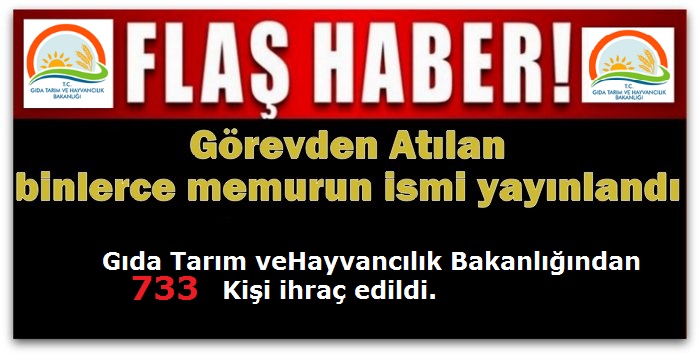672 sayılı KHK ile kamu görevinden çıkarılanların listesi