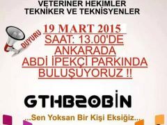 ATAMA BEKLEYENLER 19 MART 2015 ABDİ İPEKÇİ PARKINDAKİ EYLEMDELER.