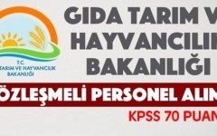 Gıda, Tarım ve Hayvancılık Bakanlığı Personel Alımı.