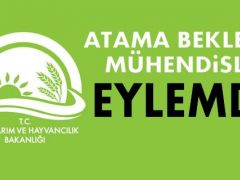 ATAMA BEKLEYEN MÜHENDİSLERDEN EYLEM