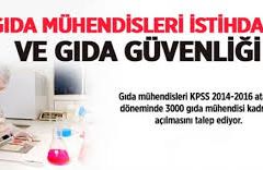 GIDA MÜHENDİSLERİ ATANMAK İSTİYOR.