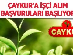 ÇAYKUR’a işçi alım başvuruları başlıyor.