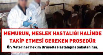 Memurun meslek hastalığına yakalanması halinde takip edilmesi gereken prosedür