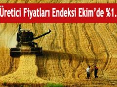 TÜİK Ekim ayına ilişkin Tarım ÜFE verilerini açıkladı
