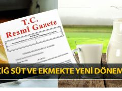 Çiğ süt ve ekmekte yeni dönem