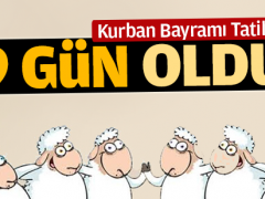 Kurban bayramı tatili 9 gün oldu