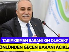 Fakıbaba gönlünden geçen Tarım Orman Bakanını açıkladı