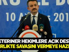 Bakan Pakdemirli’den veteriner hekimlere açık destek!