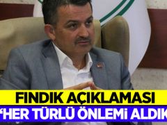 Bakan Pakdemirli’den fındık açıklaması