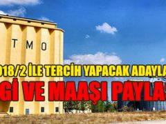 TMO 2018/2 ile Tercih Yapacak Adaylar İçin Bilgi ve Maaşları Paylaştı