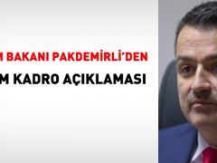 Tarım Bakanı Pakdemirli’den norm kadro açıklaması