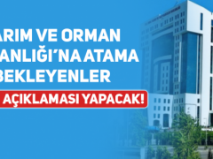 Tarım ve Orman Bakanlığı’na Atama Bekleyenler Açıklama Yapacak!