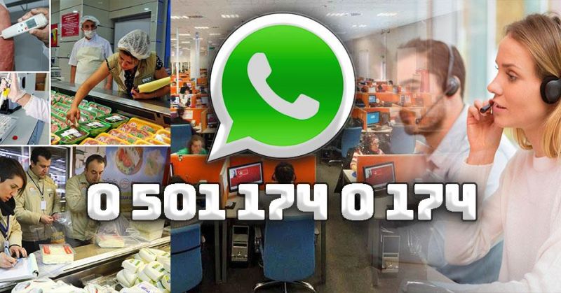 Gıda güvenliği için WhatsApp hattı