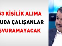 Bakan Pakdemirli: Personel alımlarına kamuda çalışanlar başvuramayacak