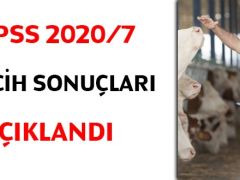 KPSS 2020/7 tercih sonuçları açıklandı